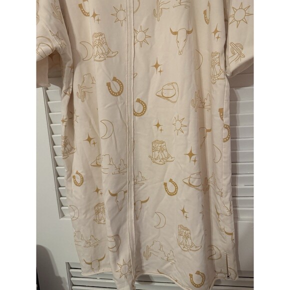 Umgee Western Pullover Raw Hem Terry Sweatshirt Tunic Dress TX Cowgirl Print 2xl - Picture 6 of 12